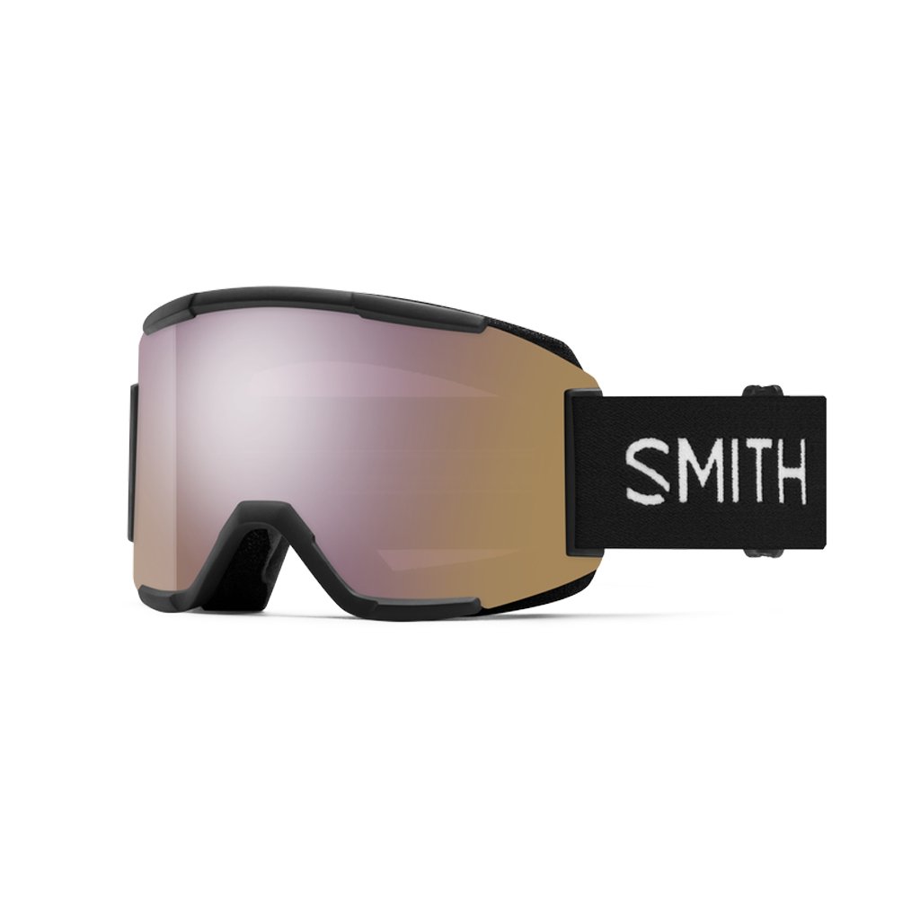Goggles Smith Squad Black ChromaPop Everyday - Rose Gold Mirror - Genetik Sport