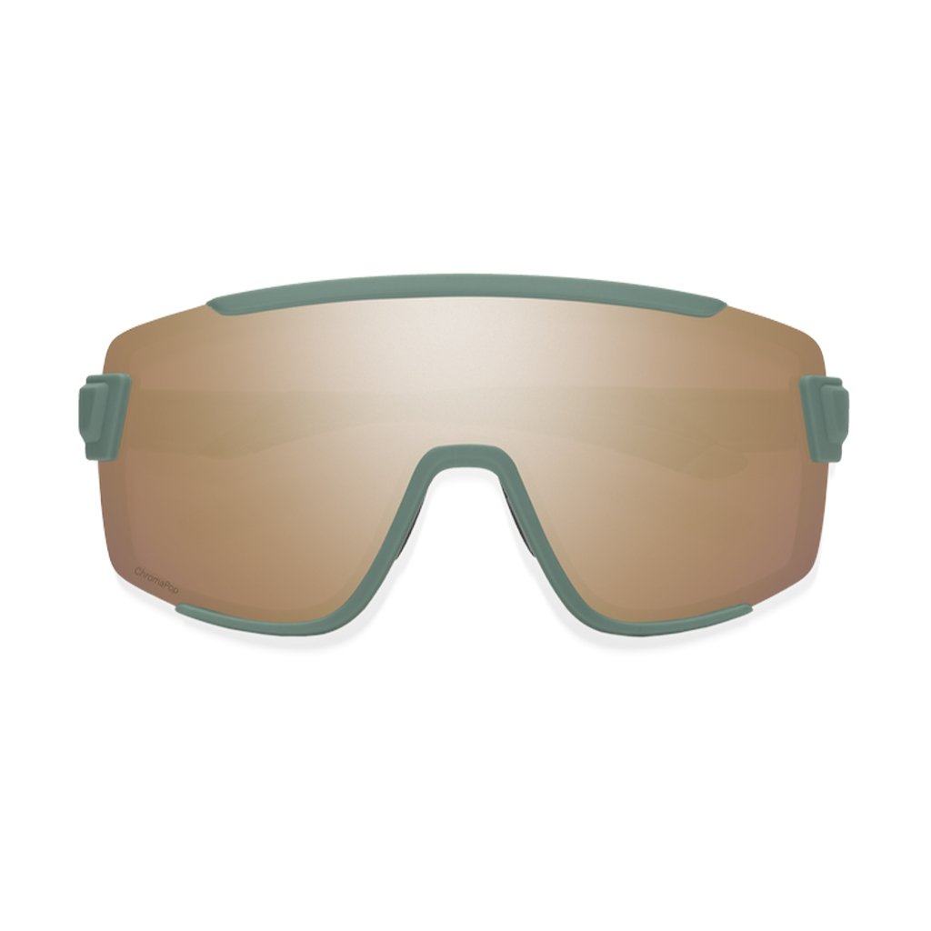 Smith Sunglasses Wildcat Matte Alpine Green/ChromaPop Rose Gold Mirror/Clear - Genetik Sport