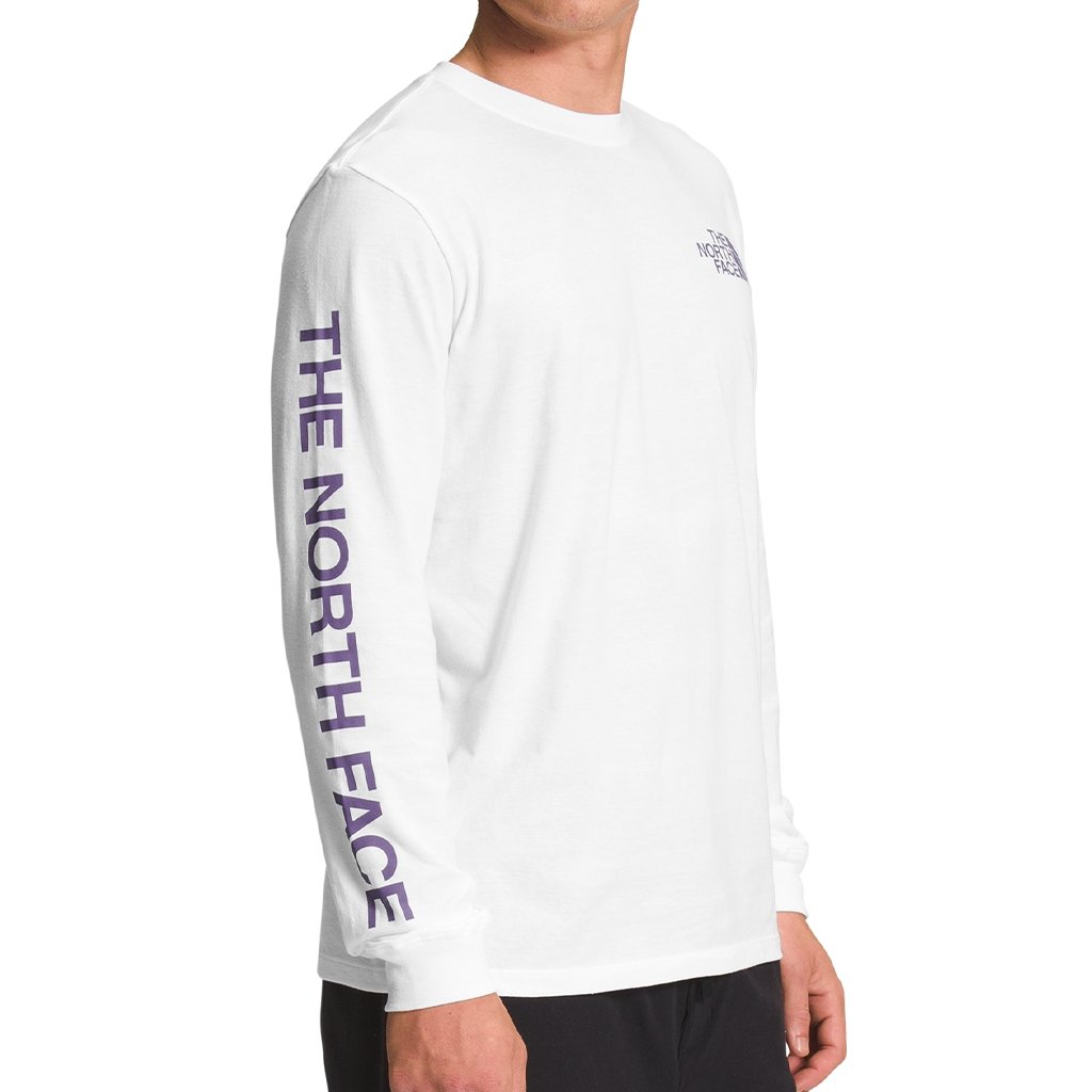 T-Shirt manches longues The North Face Hit Graphic Tee White/Lunar Slate - Genetik Sport