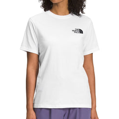 T-Shirt pour femmes The North Face SS Box NSE White/Black - Genetik Sport