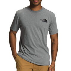 T-Shirt The North Face SS Box NSE Medium Grey Heather/Black Trail Glow Print - Genetik Sport