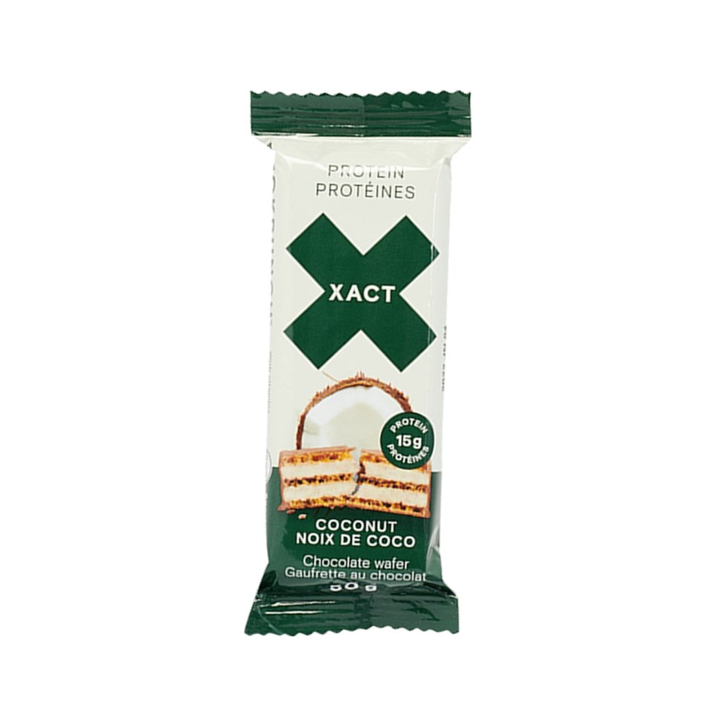 Barre de gaufrettes XACT PROTEINES Noix de coco - Genetik Sport